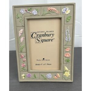 Papel Cranbury‎ Square 4X6 Frame Floral Birds Hummingbird Colorful